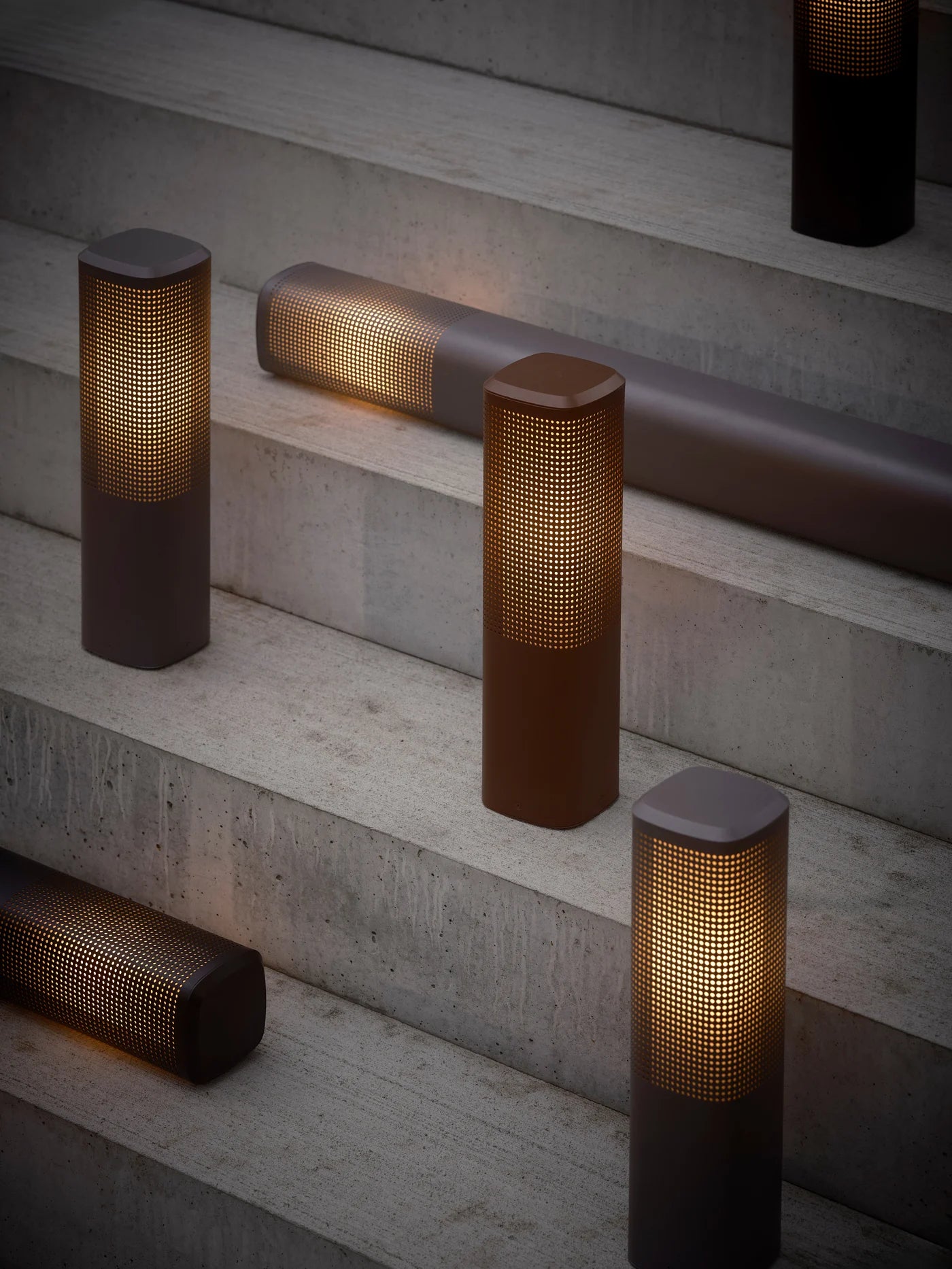 Sidara 950mm Bollard Light Seaside Brown Metallic - 2618468218