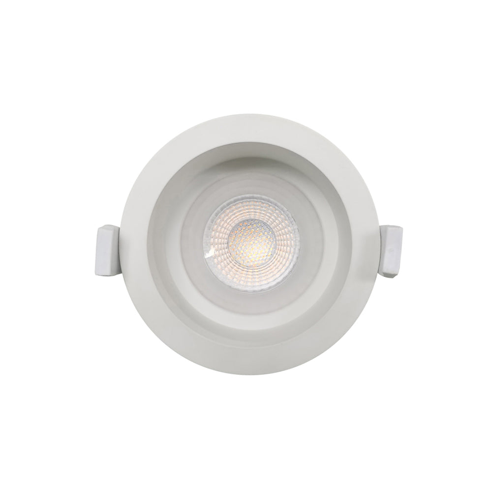 MACRO Recessed LED Downlight White Polycarbonate 3CCT - MACRO DL105-WH