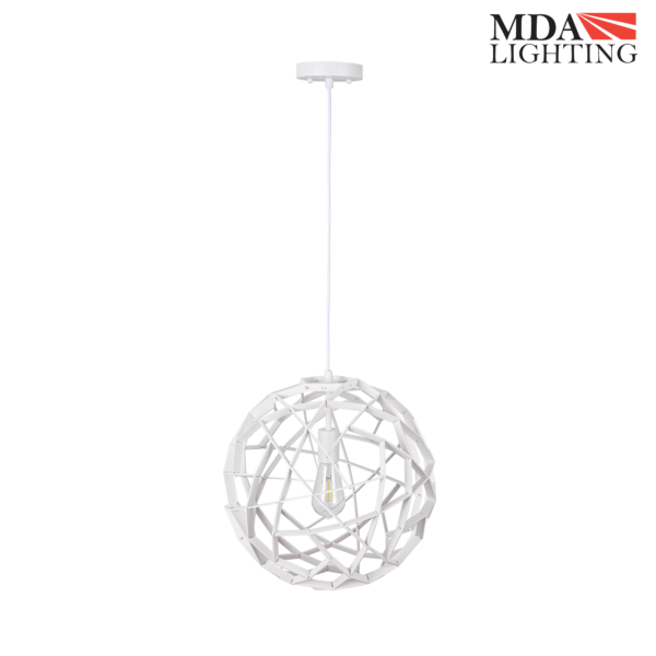 Malmo Large Pendant Light White - MDAMAL1LWH