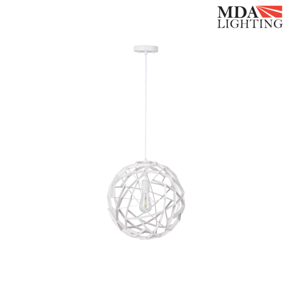 Malmo Small Pendant Light White - MDAMAL1SWH