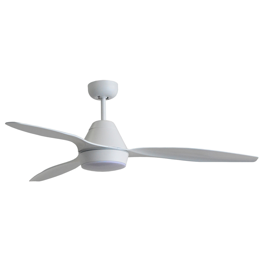 Buy AC Ceiling Fans Australia Triumph 52" 3 Blade Ceiling Fan Only White Satin - MTF133WS