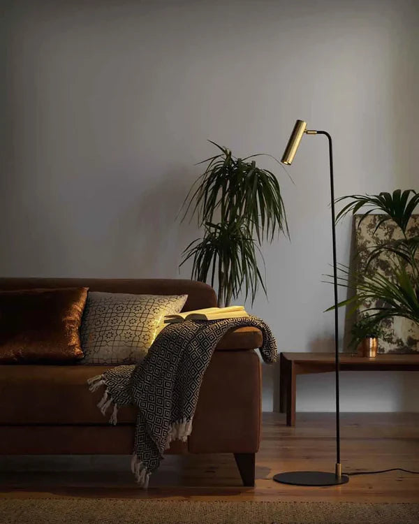 Maru Floor Lamp 3W 3000K Black & Brass - ARO.P1194/ORO