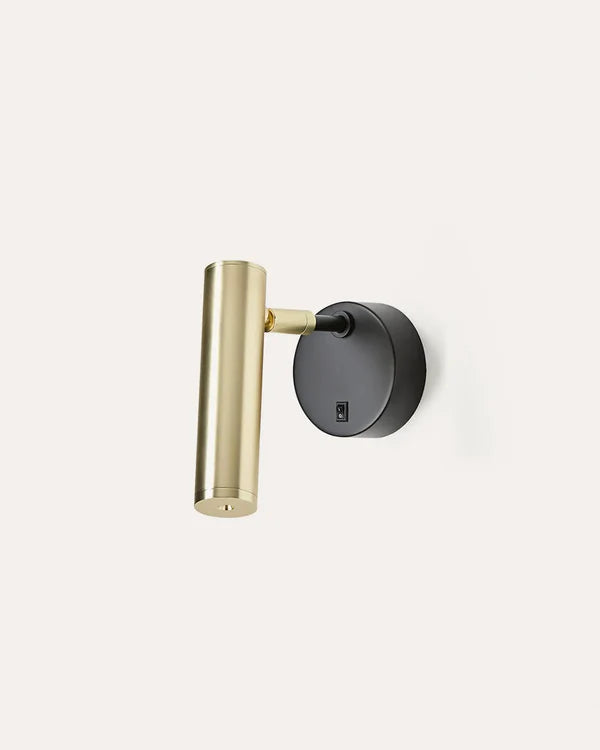 Maru LED Wall Light 3W 3000K Black & Brass - ARO.A1194/ORO