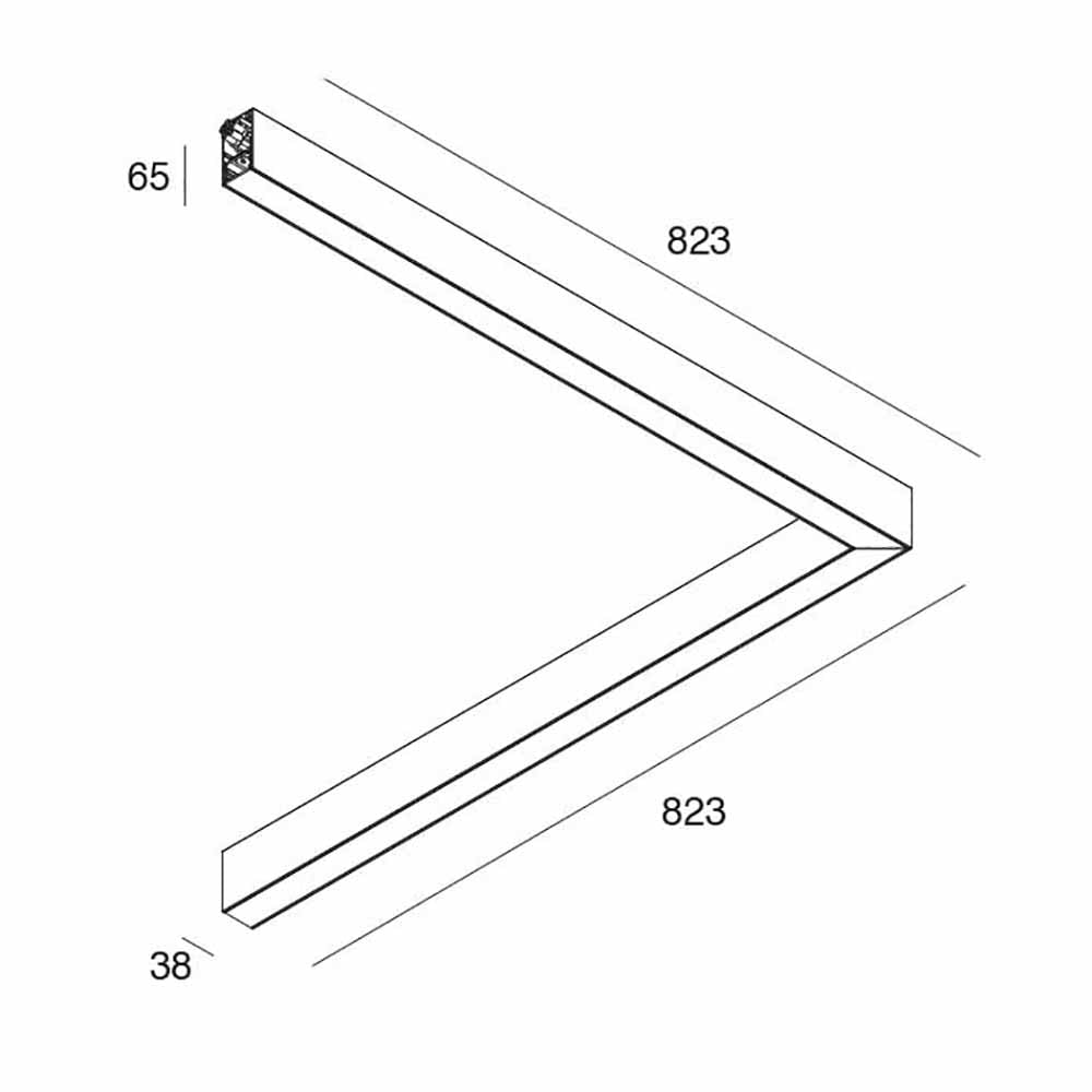 Buy LED Linear Lights Australia Corner LED Linear Light White Aluminium 4000K - NLM103512-WH