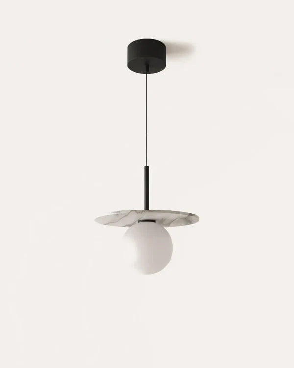 Miro Single LED Pendant Light 5W 2700K Matte Black - ARO.C1289