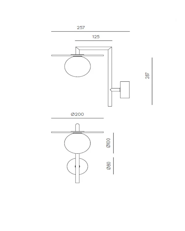 Miro LED Wall Light 5W 2700K Matte Black - ARO.A1289+1289/20/A