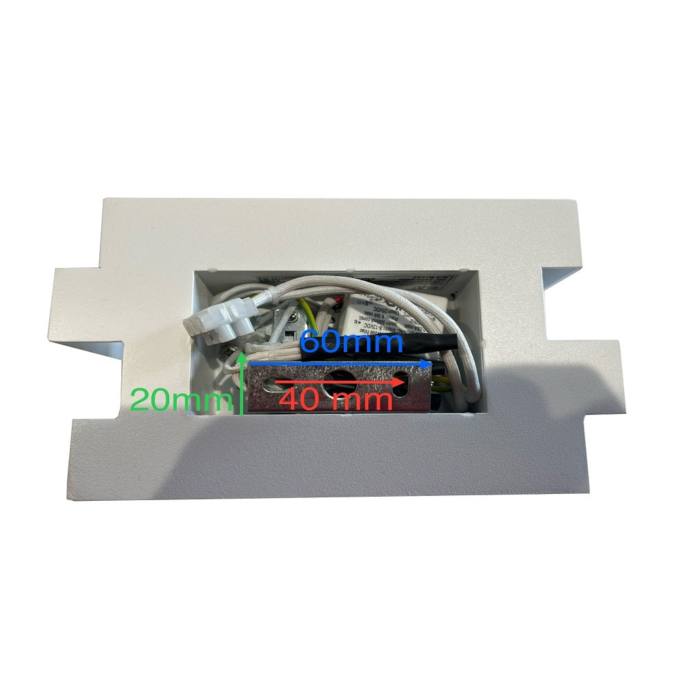 Nagoya Up & Down Wall Light White Aluminium 3CCT - NAGOYA