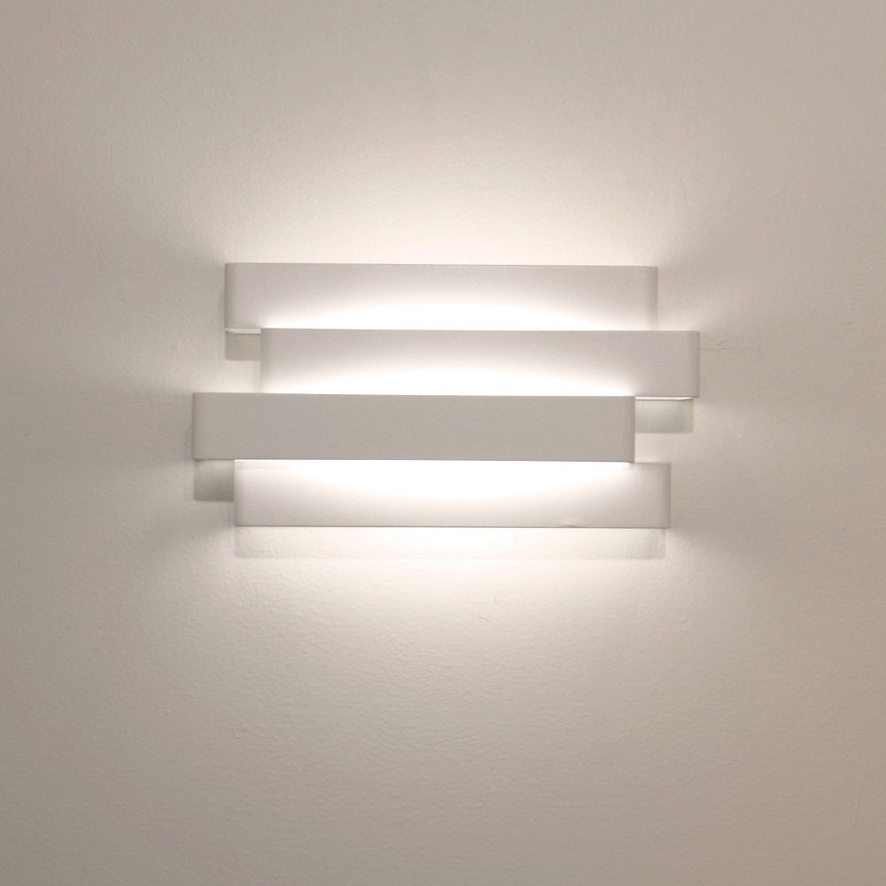 Nagoya Up & Down Wall Light White Aluminium 3CCT - NAGOYA