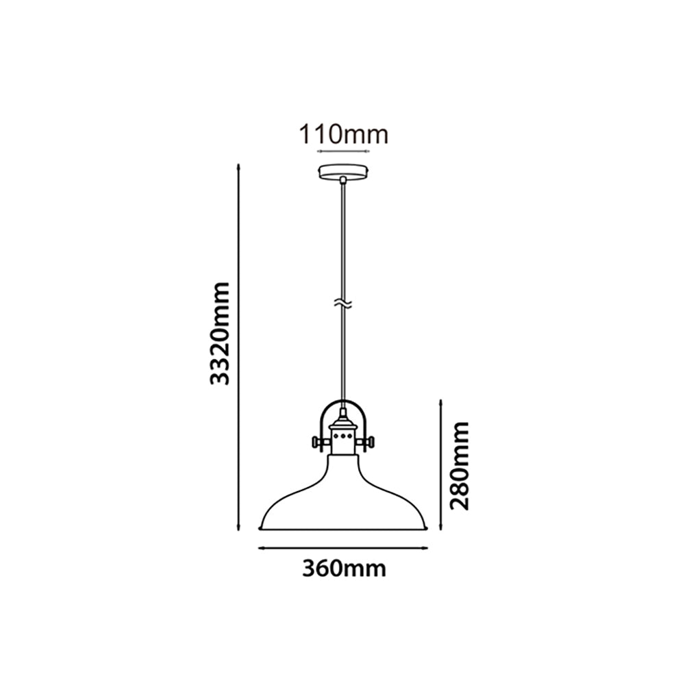 Buy Pendant Lights Australia NARVIK White Dome With Copper Highlight 1 Light Pendant - NARVIK1