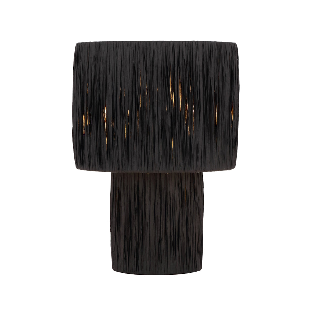 Nativa Small Table Lamp Black & Natural - NATIVA TLS-BK