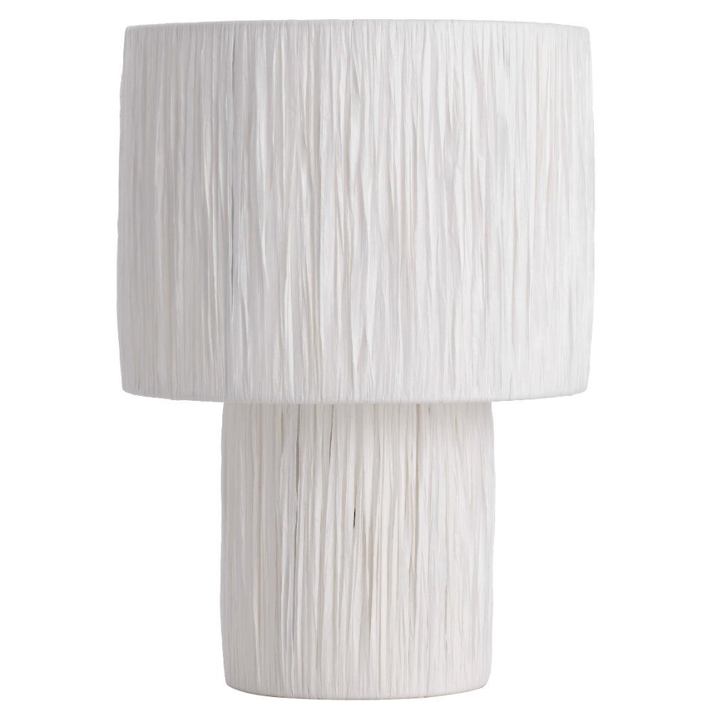 Nativa Small Table Lamp White & Natural - NATIVA TLS-WH