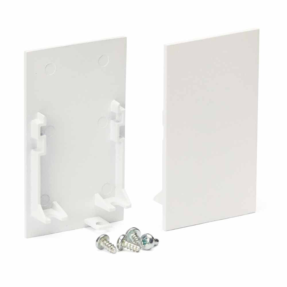 Buy Accessories & More Australia End Caps For Mini Striplight Range White - NLM103509-WH