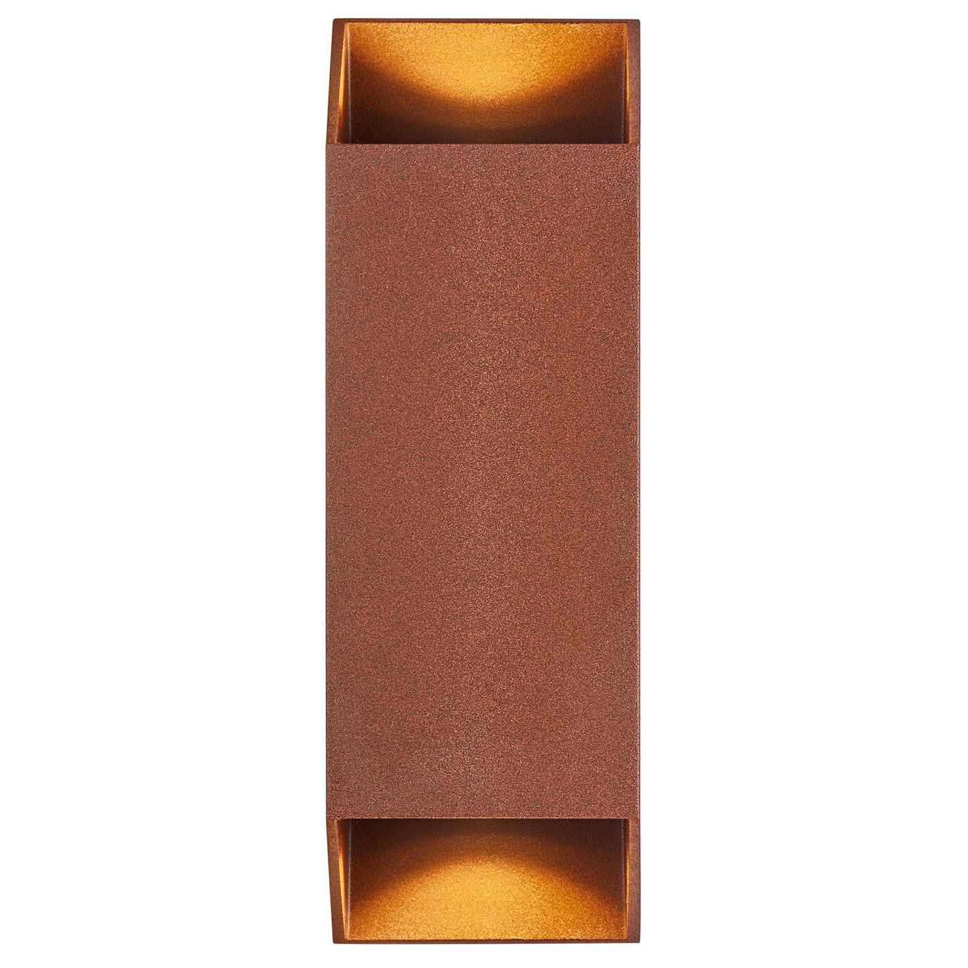Nico Square Up & Down Aluminium Wall Light Rusty - 2218221009