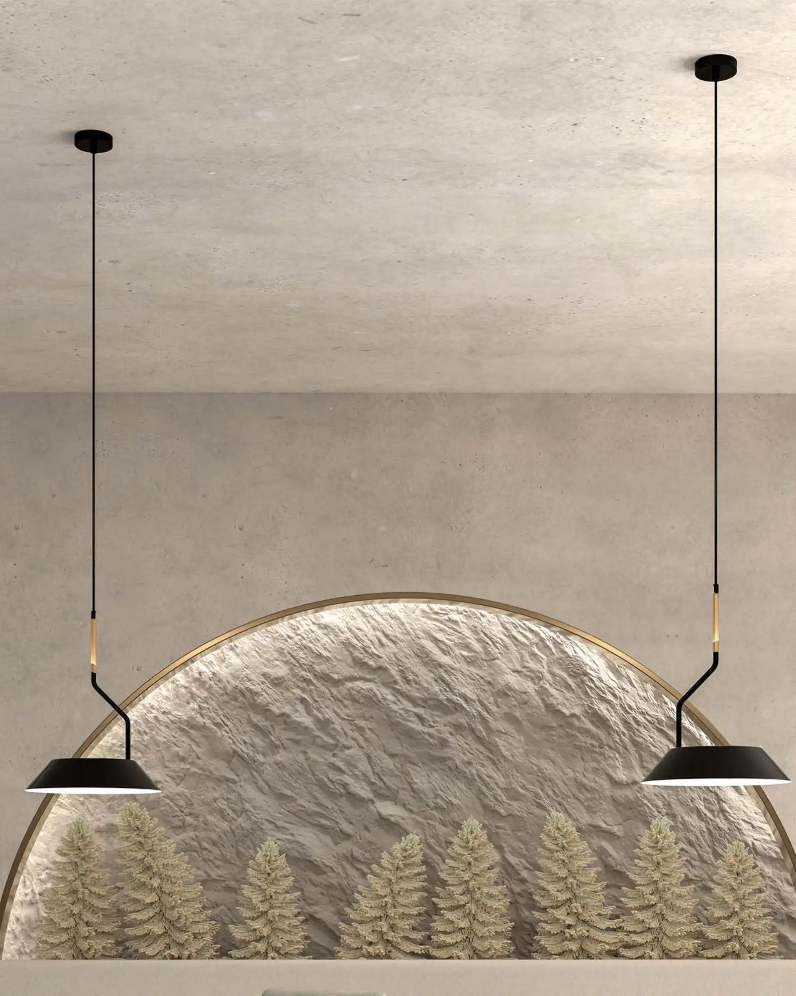 Aider Pendant Light Matte Brass - ARO.C1287/ORO-NEG