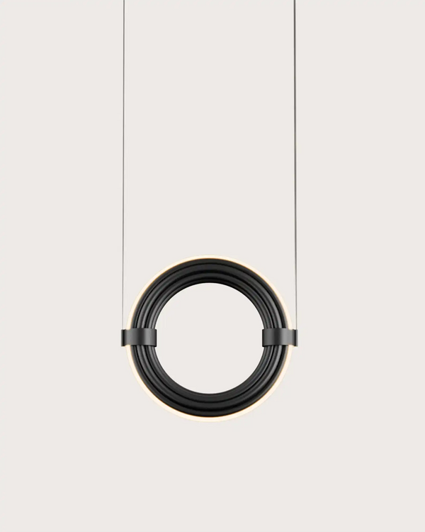 Elli LED Pendant 5W 2700K Matte Black & Opal - ARO.C1311/S/NEG