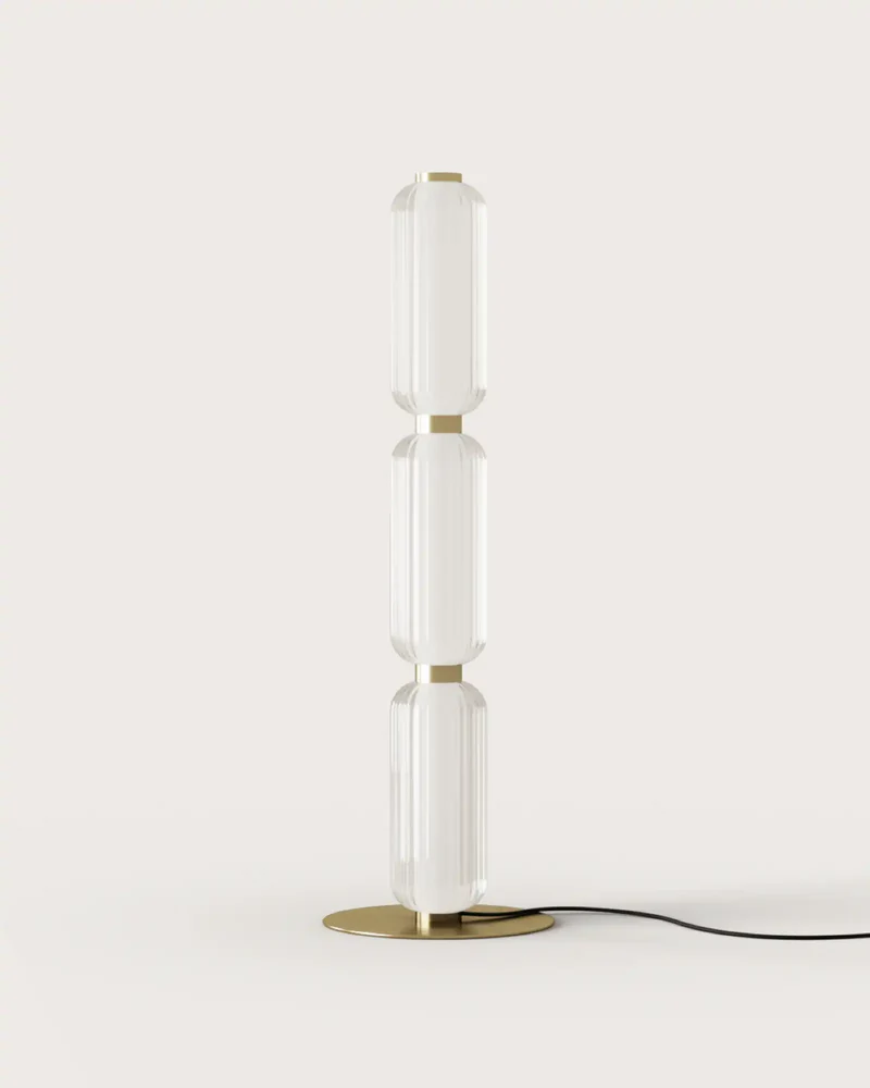 Elma LED Floor Lamp 20W 2700k Matte Brass - ARO.P1312/ORO