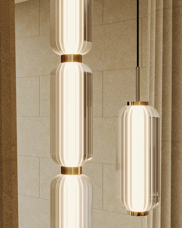 Elma 3 Light LED Linear Pendant 20W 2700K Aged Gold - ARO.C1312/L/ORO