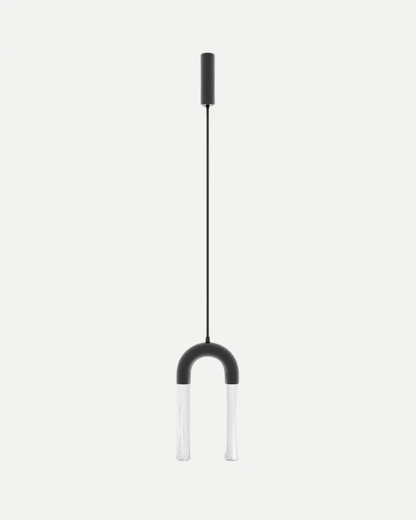 Iman LED Pendant Light 11W 2700K Matte Black - ARO.C1322/L/NEG