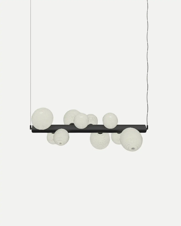 Lera Pendant Light Matte Black - ARO.C1323/NEG/OPAL