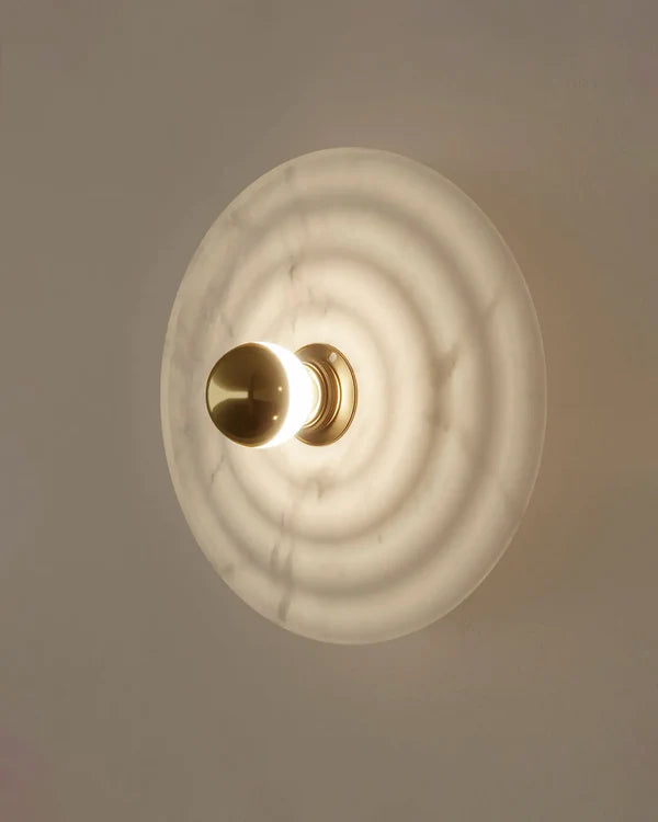 Wave Wall Light Black White or Shiny Gold