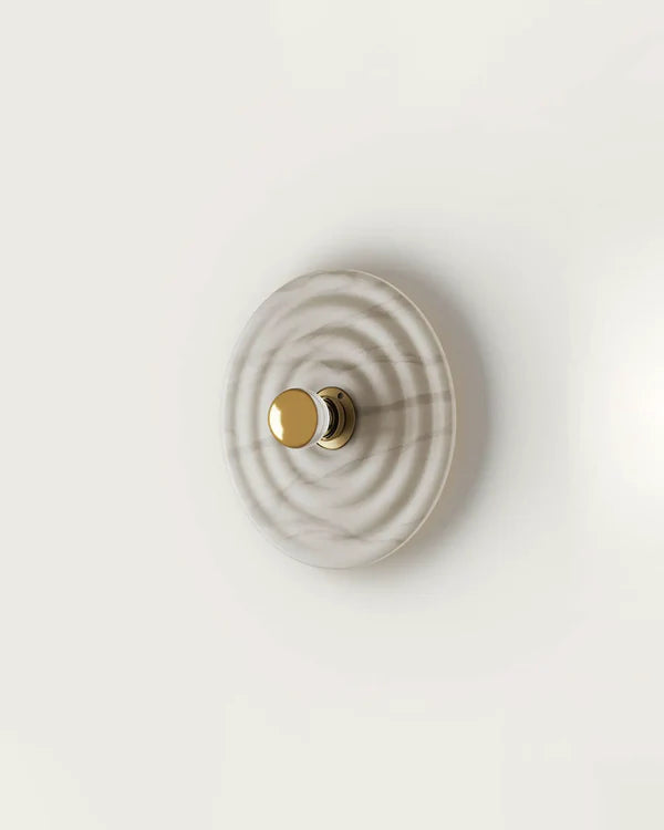 Wave Wall Light Black White or Shiny Gold