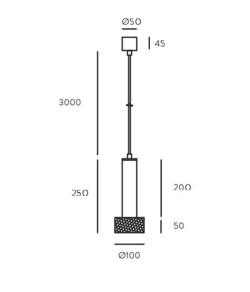 Focus LED Pendant Light 5W 3000k Aged Gold & Anthracite - ARO.C1279/ORO-ANT