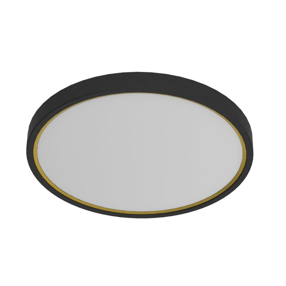 Noxy Outdoor Close To Ceiling Light Black Plastic 2CCT - 2015356103