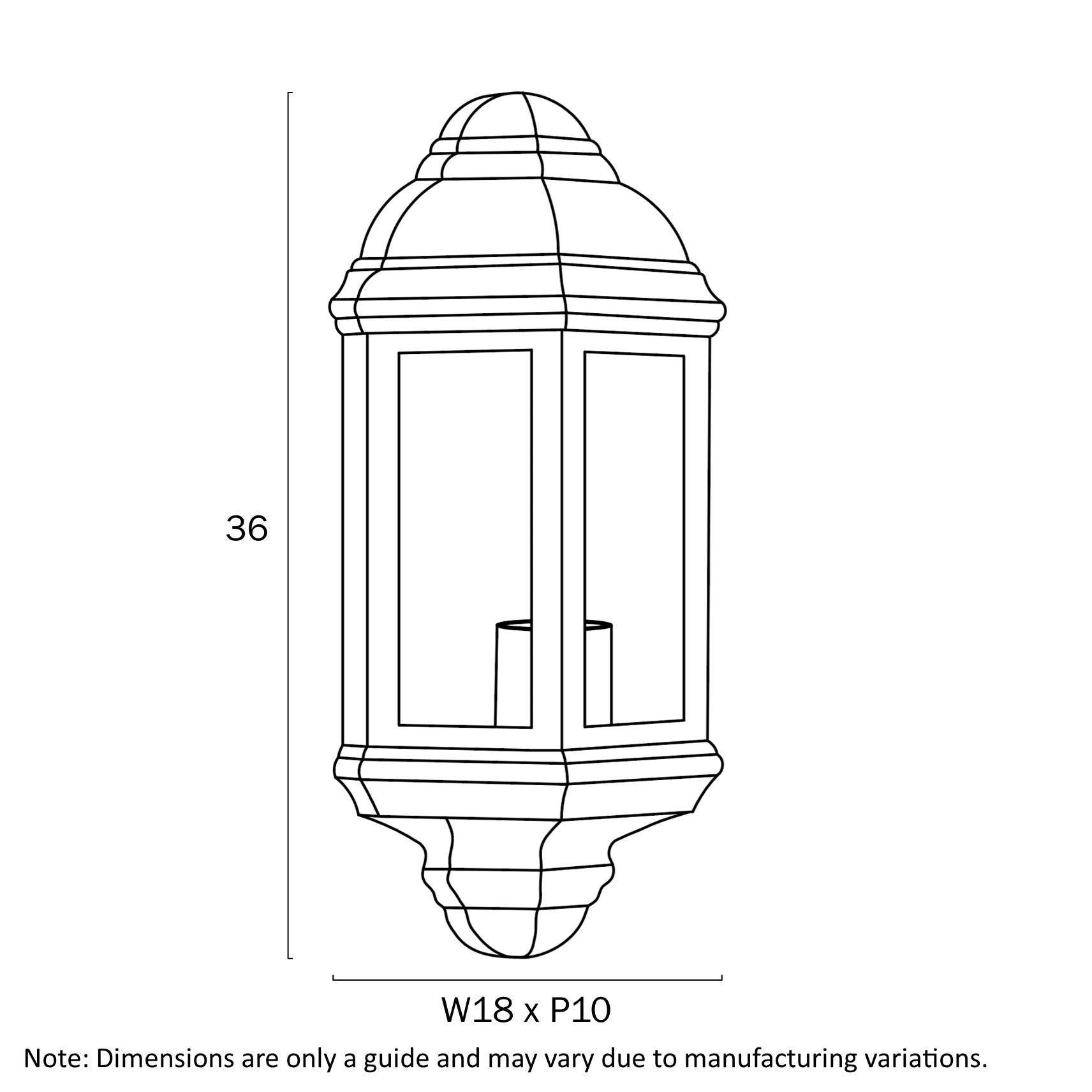 Odin Polycarbonate Exterior Wall Light Black - ODIN EX-BK