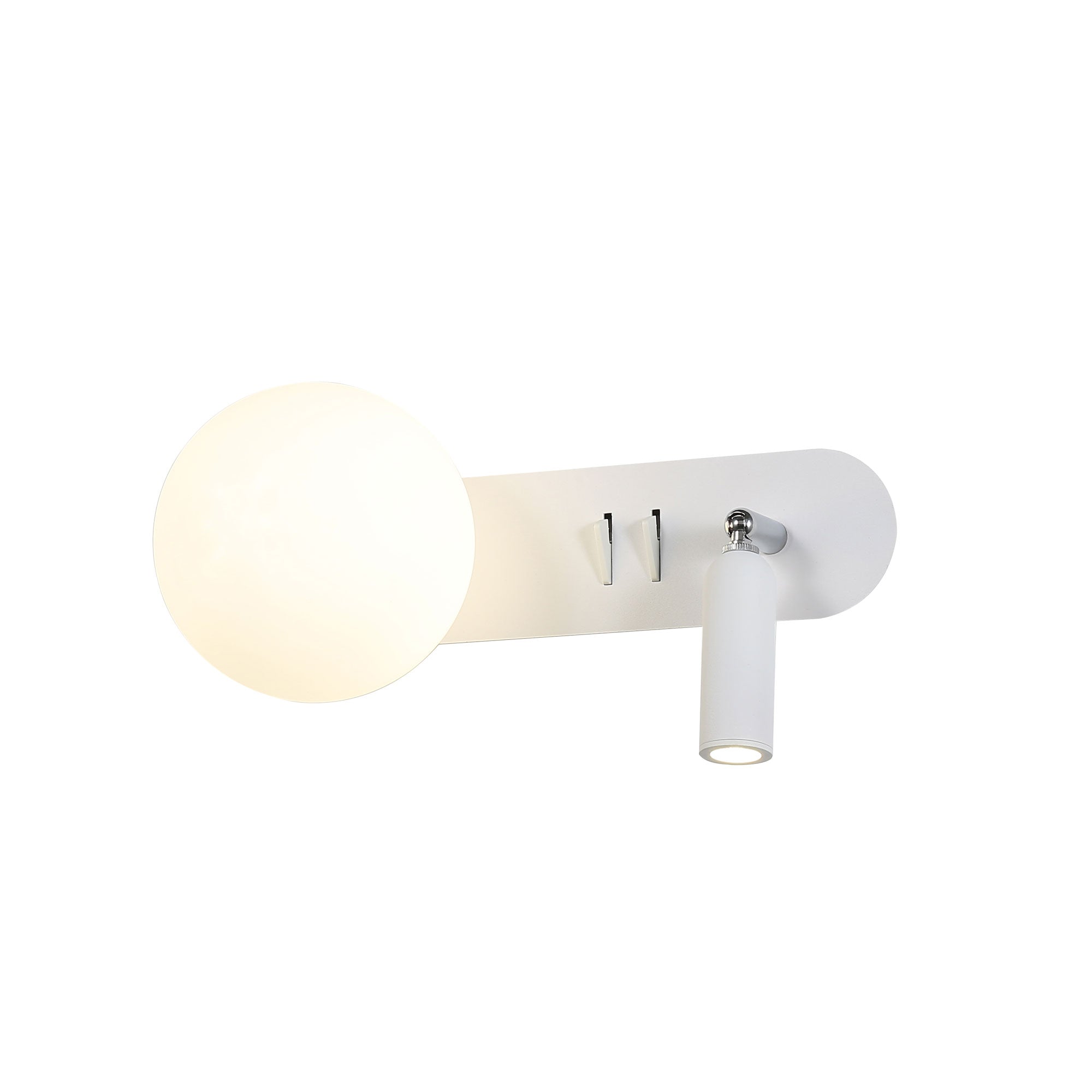 Harlow LED Wall Light 4W 4000K White & Opal Matte - OL52215WH