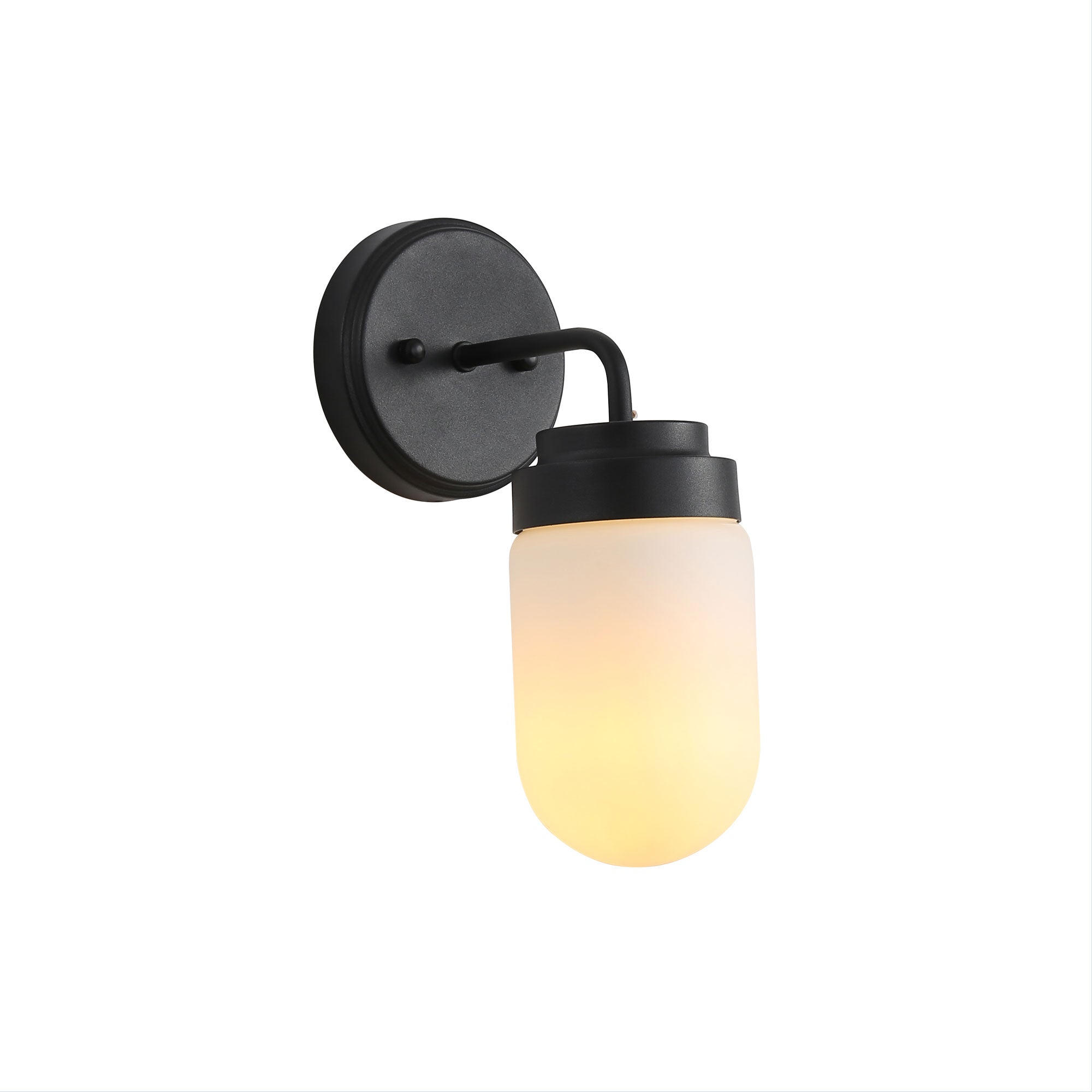 Dunburn Steel Wall Light Black - OL54191BK