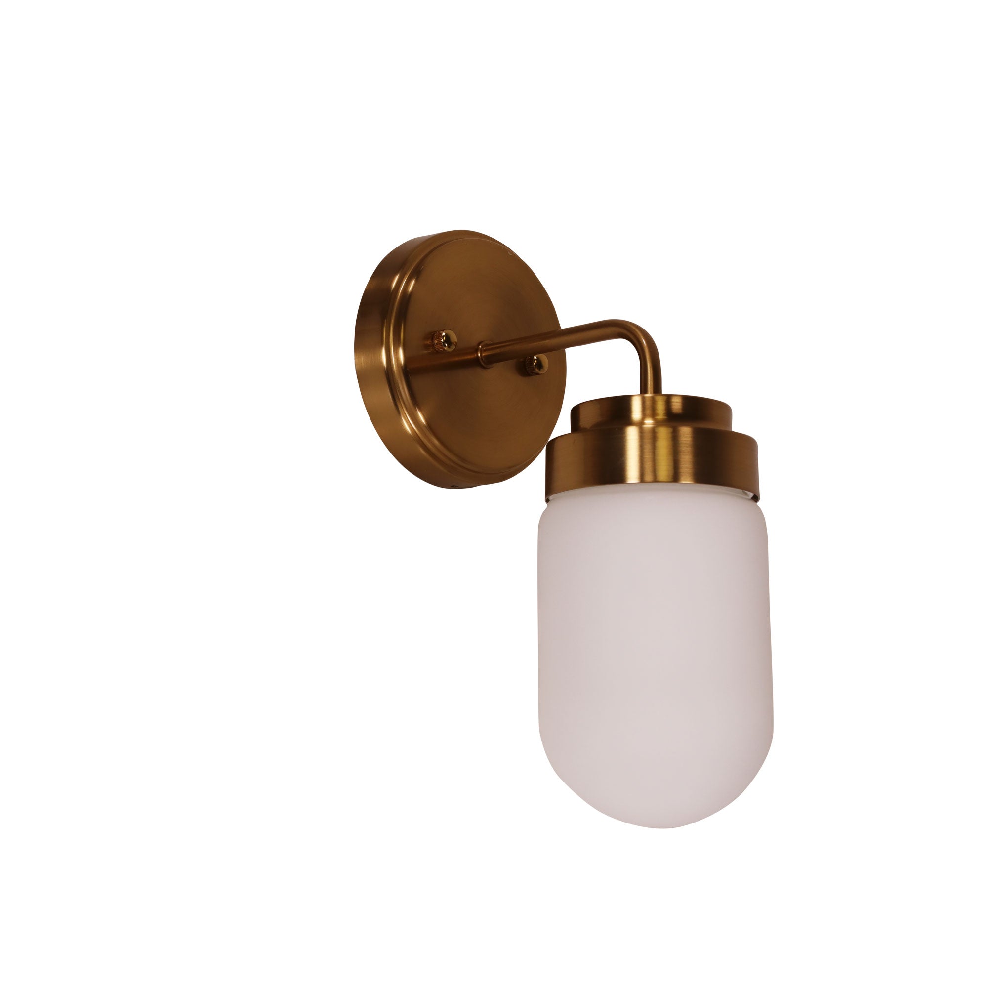 Dunburn Steel Wall Light Satin Brass - OL54191SB