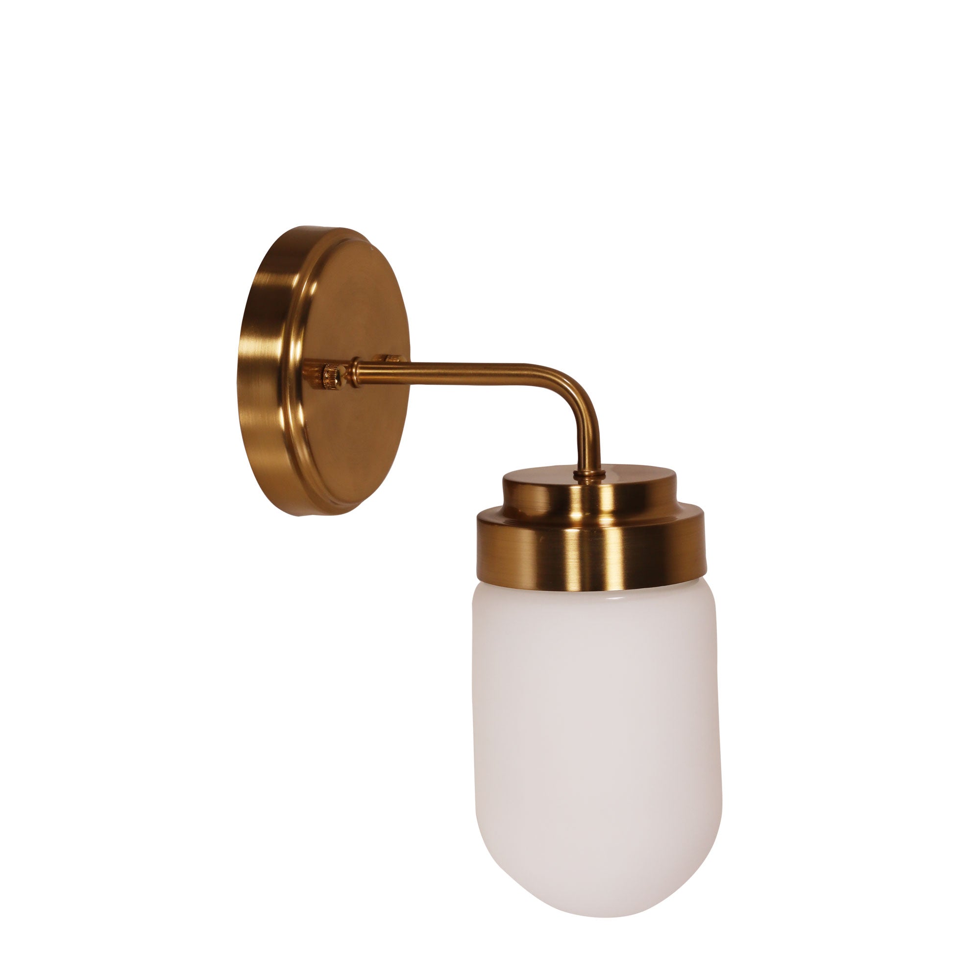 Dunburn Steel Wall Light Satin Brass - OL54191SB