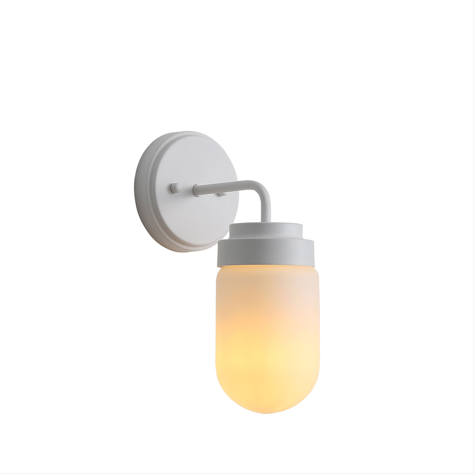 Dunburn Steel Wall Light White - OL54191WH