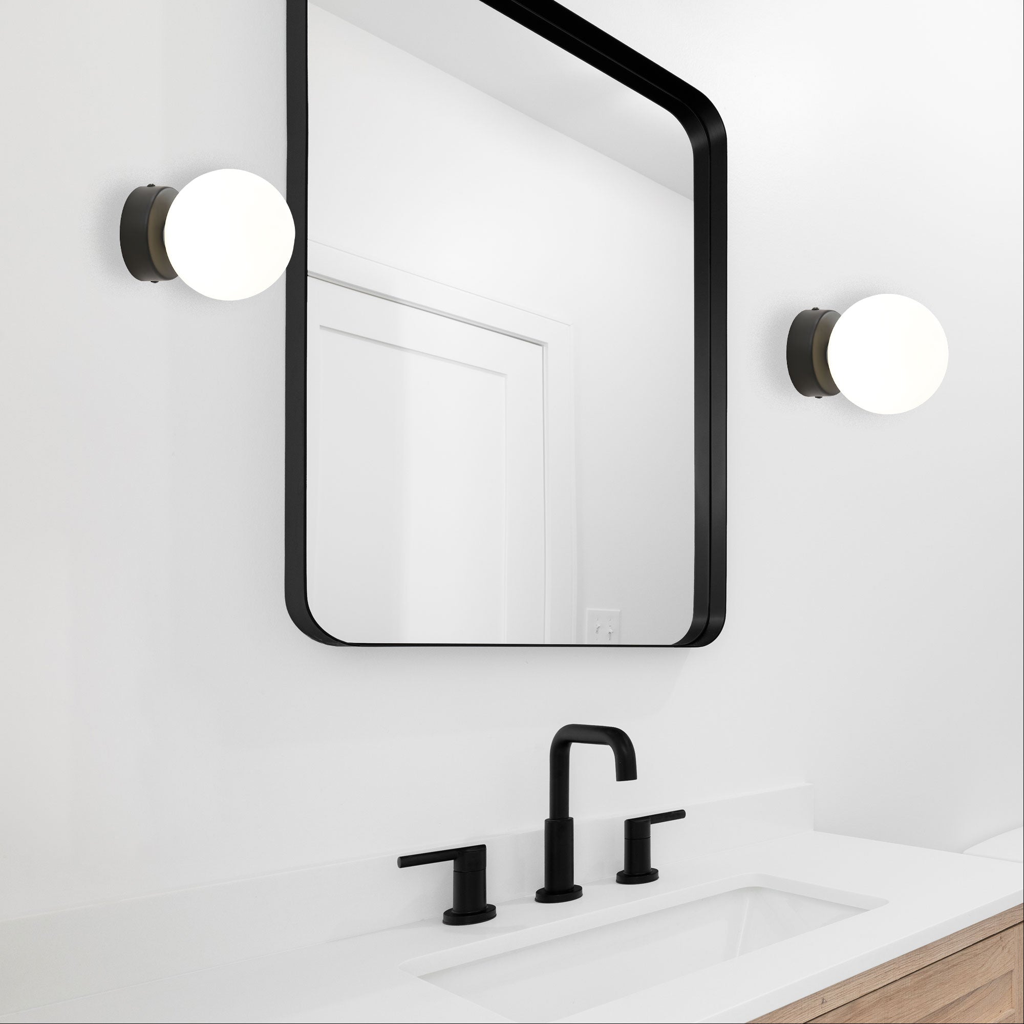 Globo LED Vanity Light 7W Black - OL54225BK