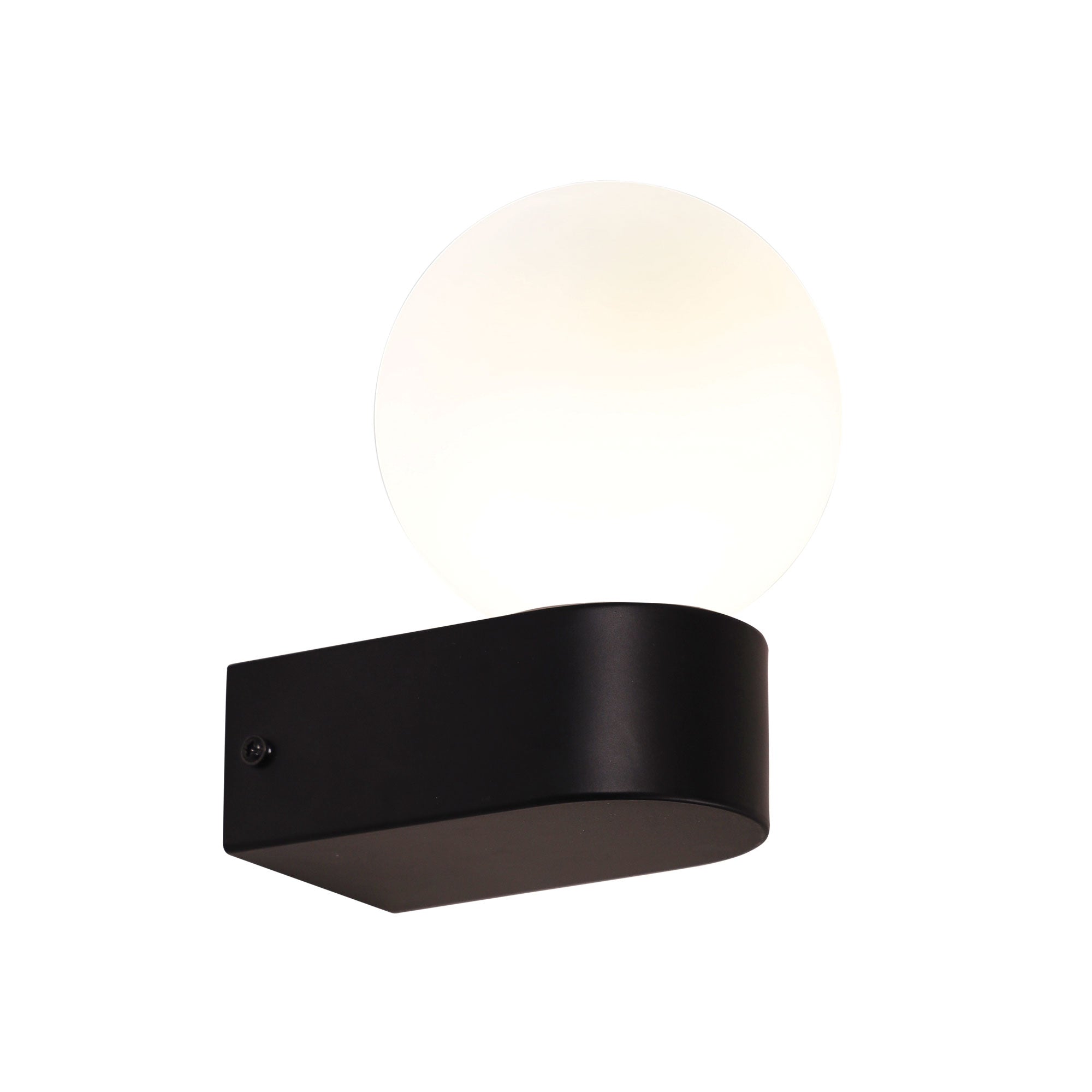 Minne LED Vanity Light 7W Black & Opal Matt - OL54251BK