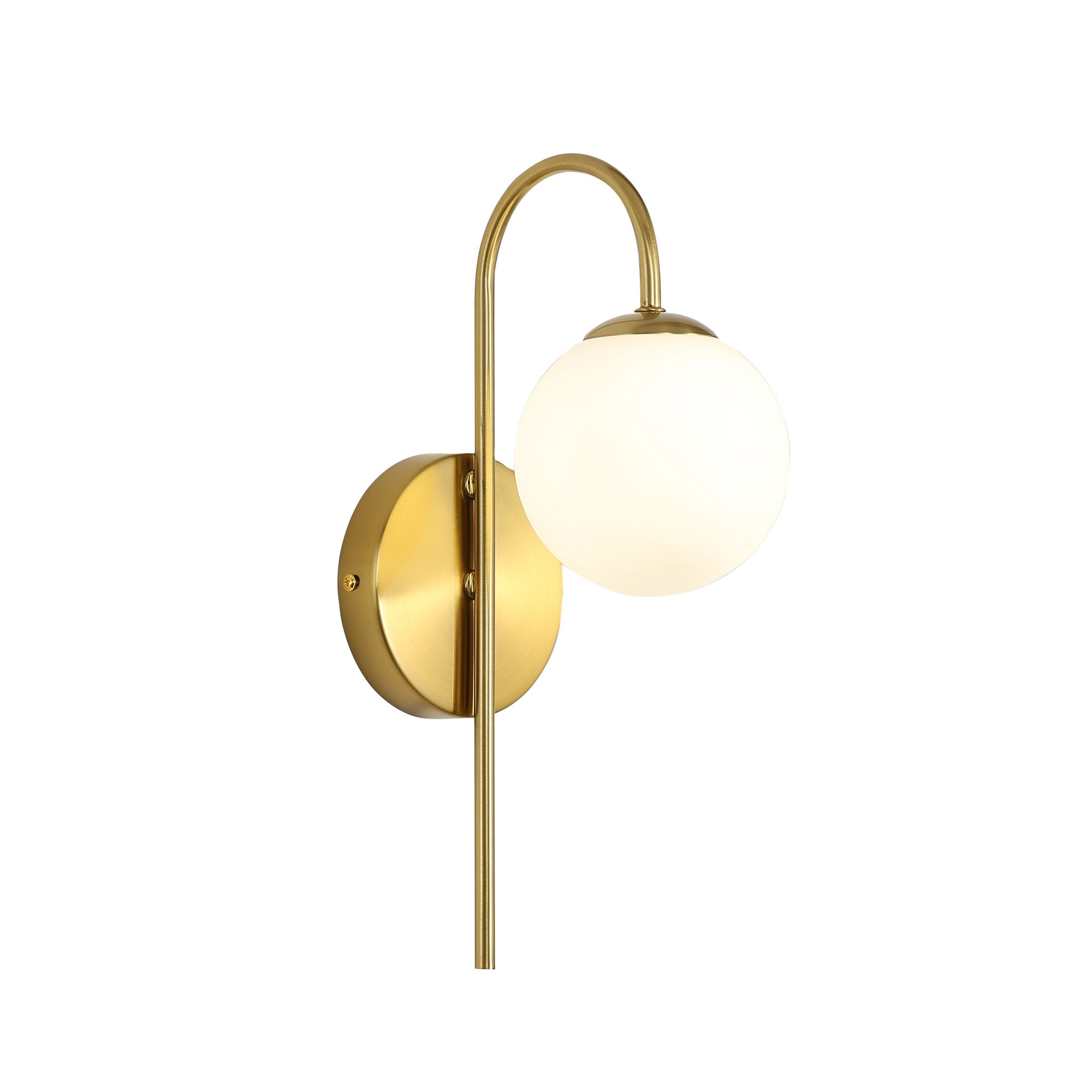 Noxe Wall Light Satin Brass & Opal Matte - OL54260SB