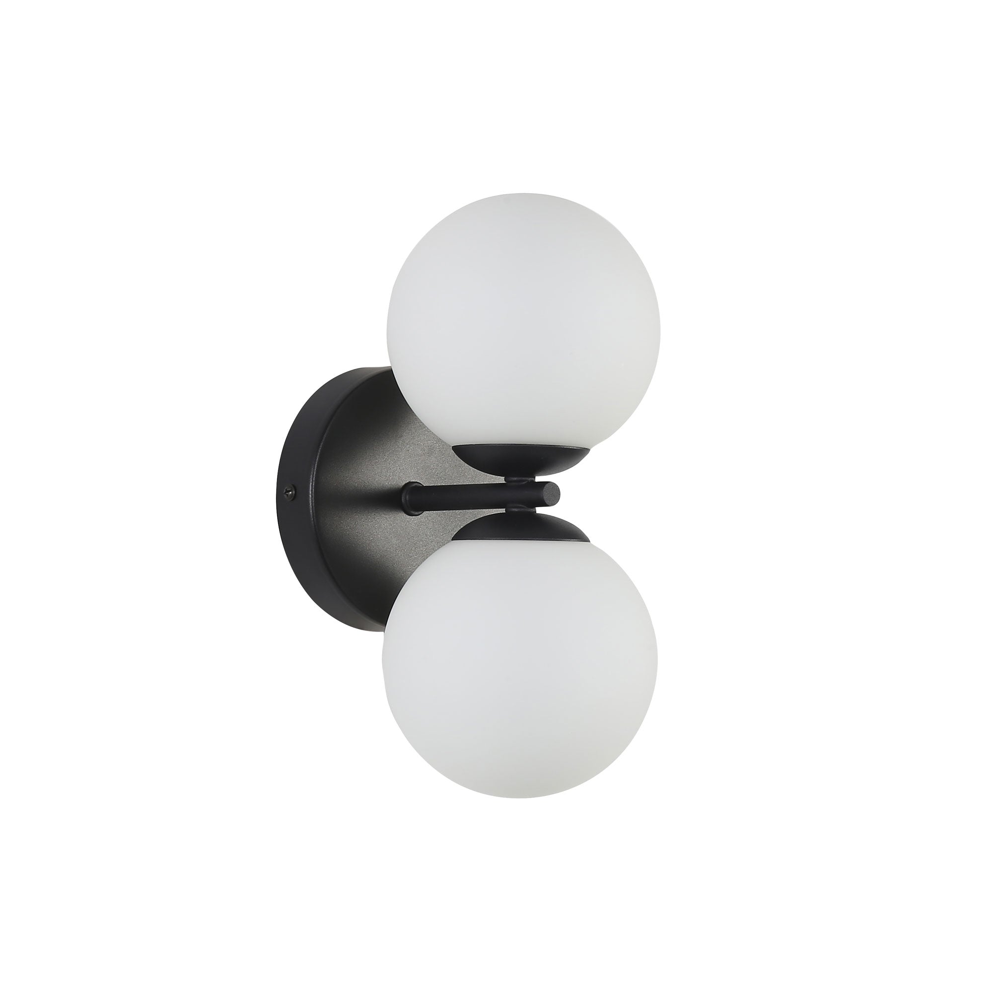 Oberon LED Wall Light 4W 4000k Black & Opal Matt - OL54292BK