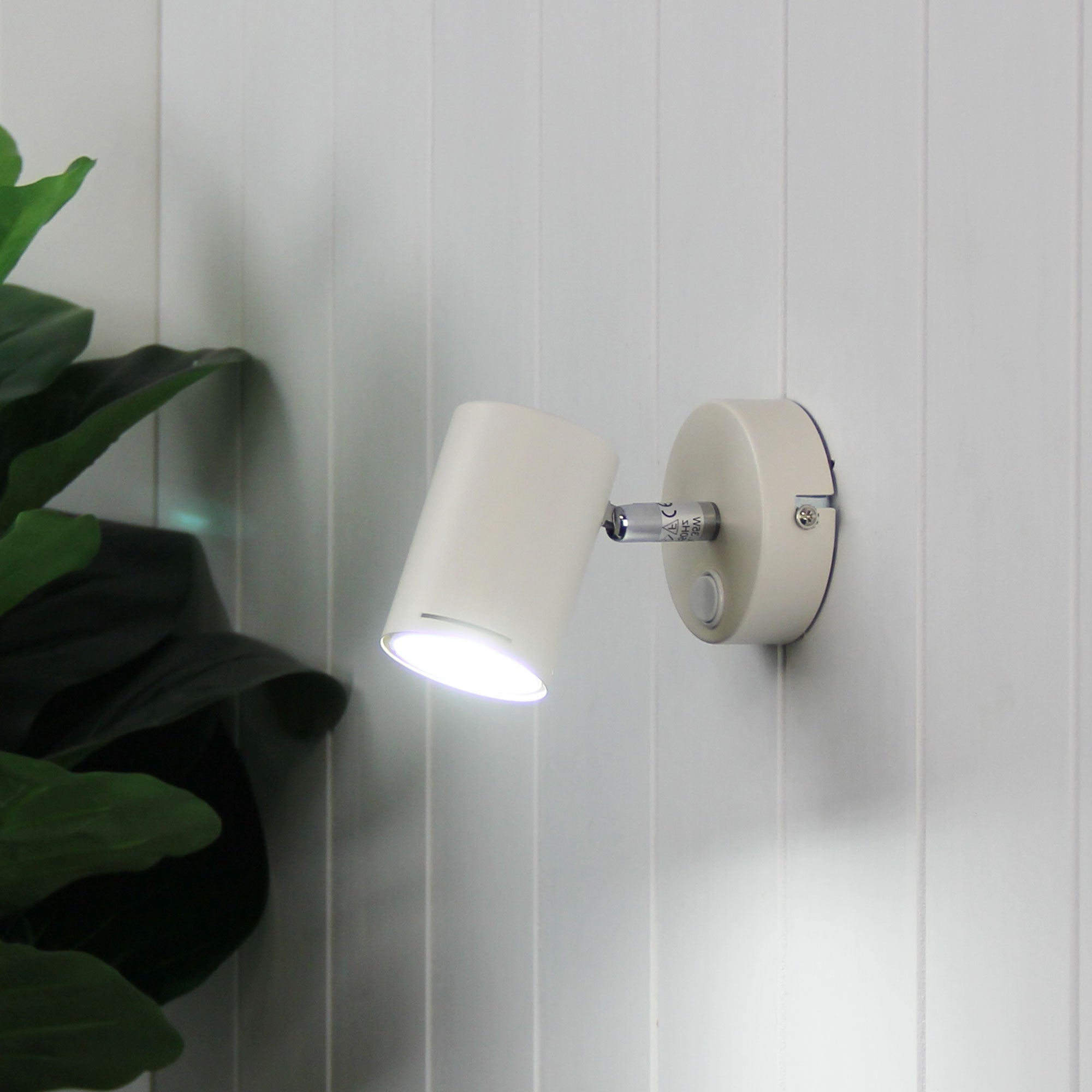 Baril Spotlight With Switch Matt White - OL58613/1WH