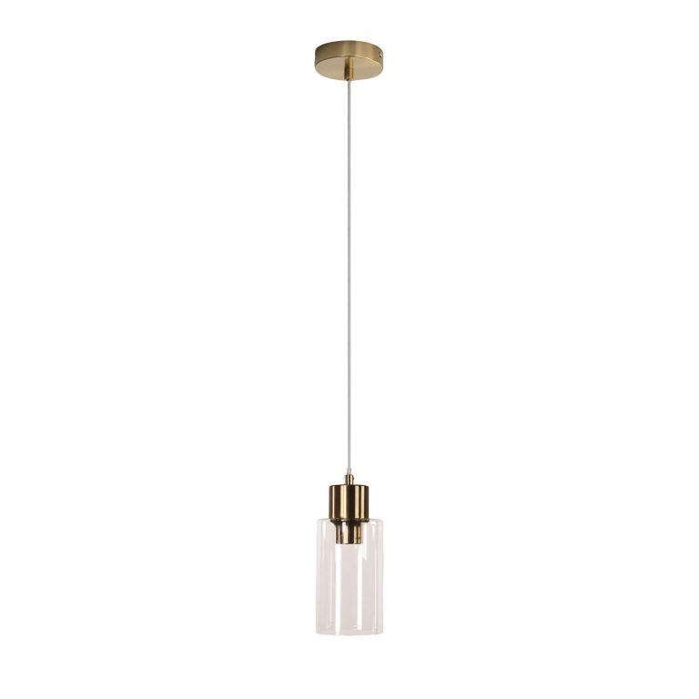 Lisa Pendant Light Satin Brass & Clear - OL60585CL