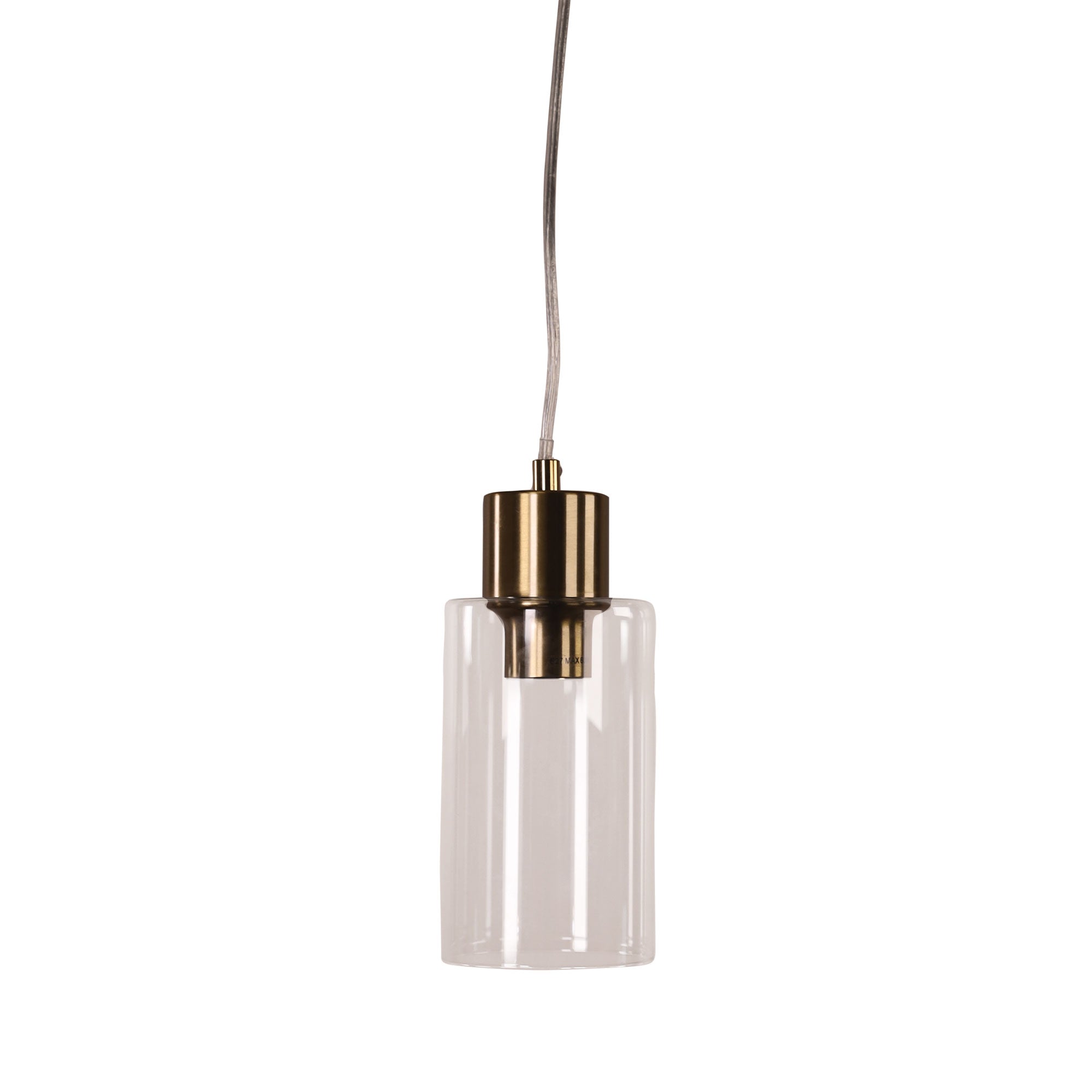 Lisa Pendant Light Satin Brass & Clear - OL60585CL