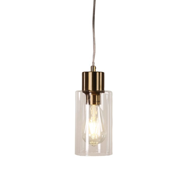 Lisa Pendant Light Satin Brass & Clear - OL60585CL