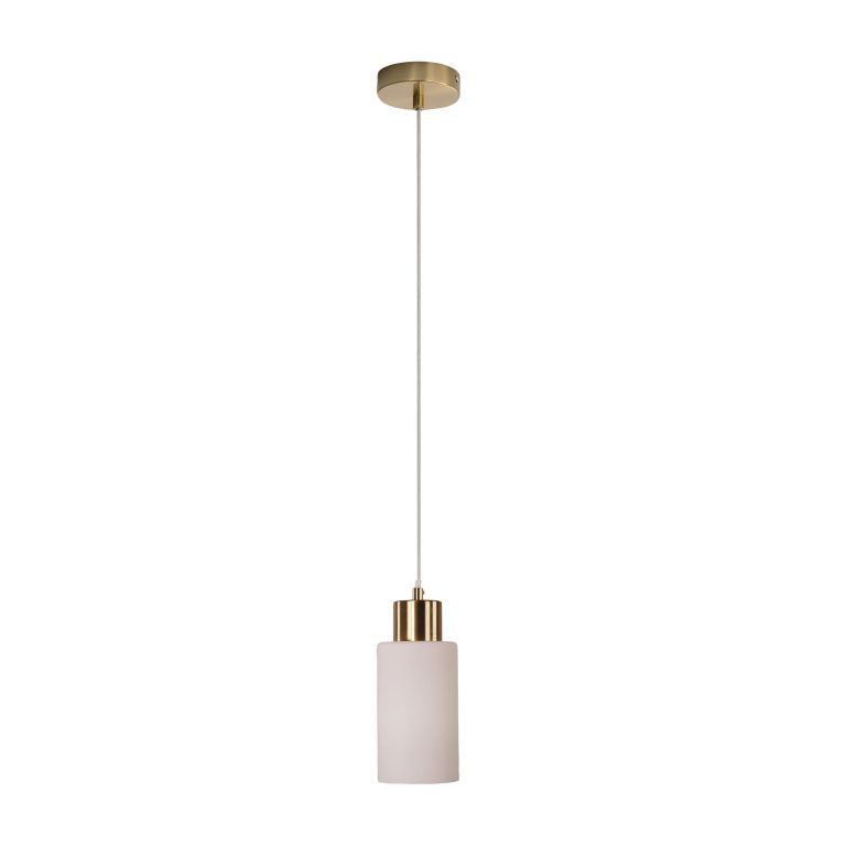 Lisa Pendant Light Satin Brass & Opal - OL60585OP