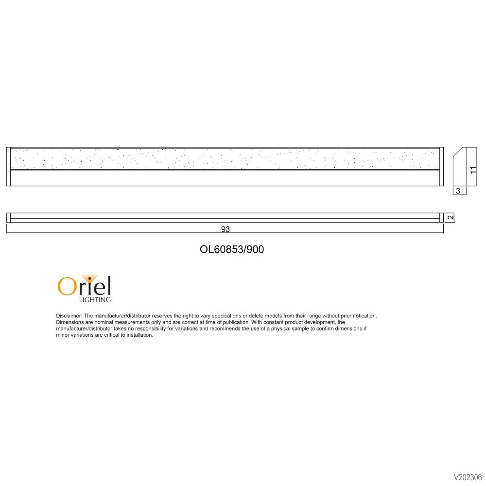 MODE Wall Light W930mm White 3CCT - OL60853/900WH