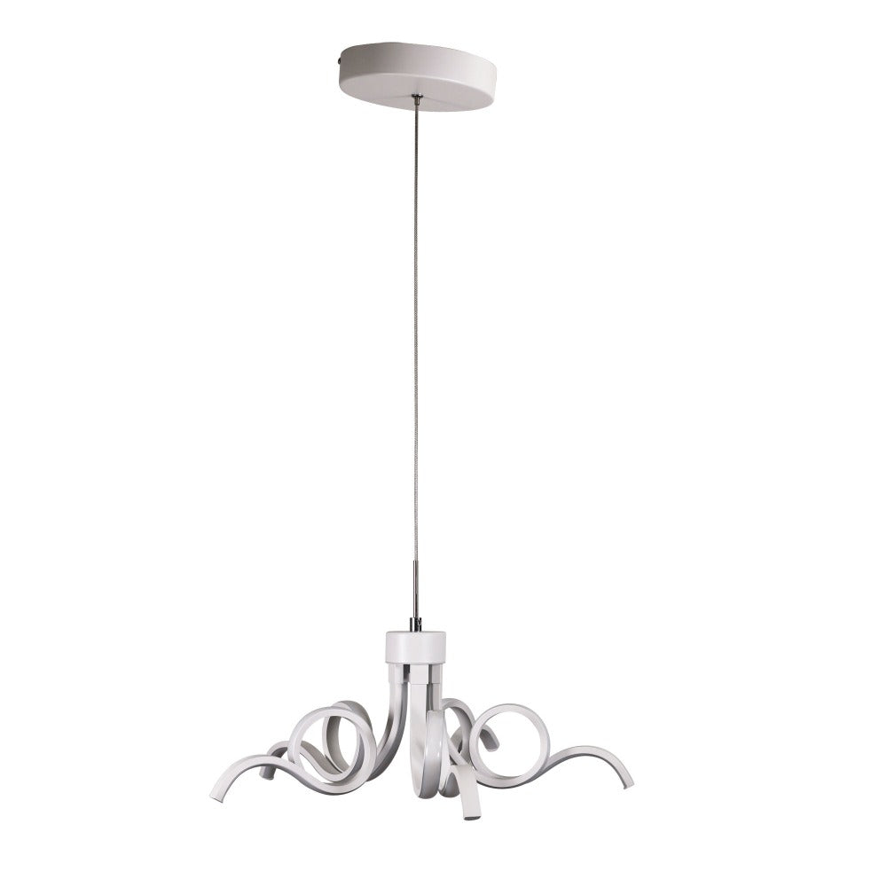 NOODLE Pendant Light W500mm White Stainless Steel 3CCT - OL60973/50WH