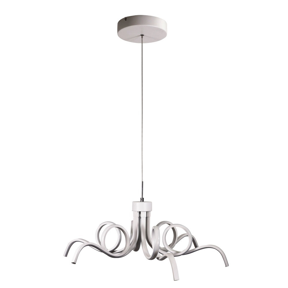 NOODLE Pendant Light W700mm White Stainless Steel 3CCT - OL60973/70WH