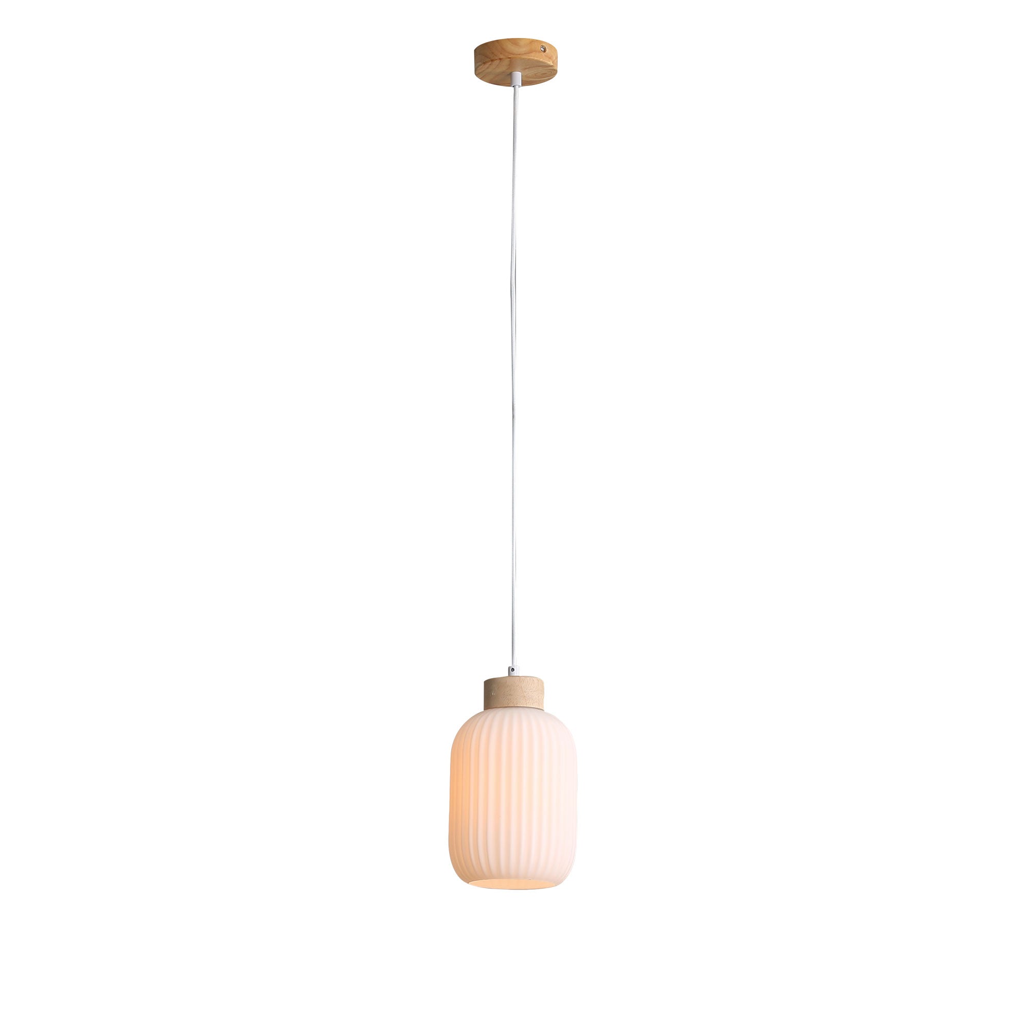 Bolli Small Pendant Real Timber & Opal Matt - OL63725/13OM