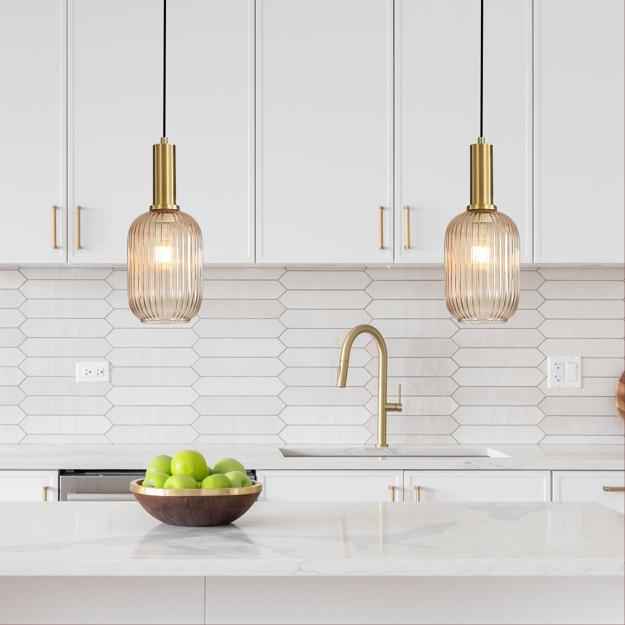 Luxe Pendant Light Amber - OL63751/13AM