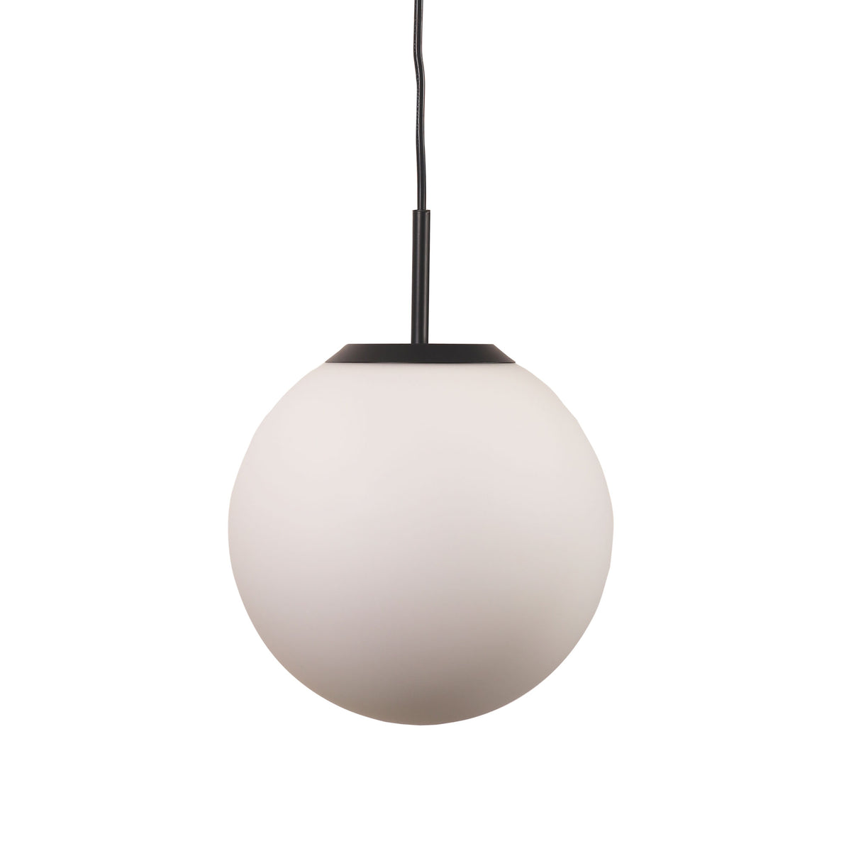Orbit Pendant Light Matt Black & Opal Matt - OL64107/25BK