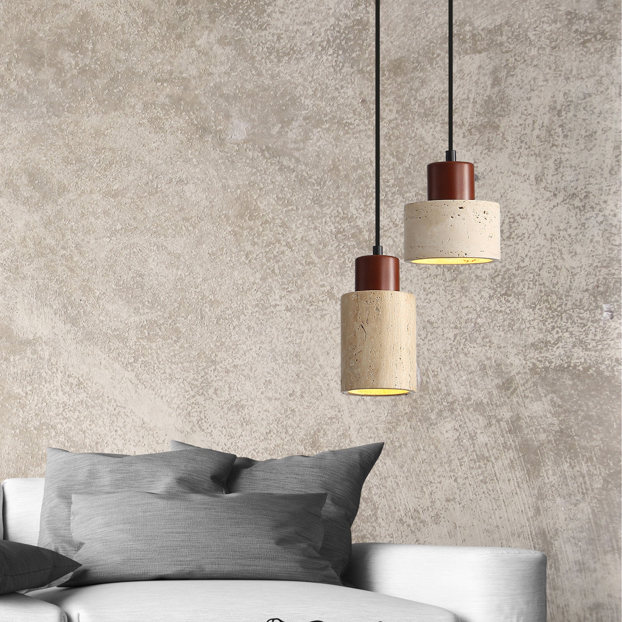 Tibur 120mm Pendant Light Travertine - OL64752