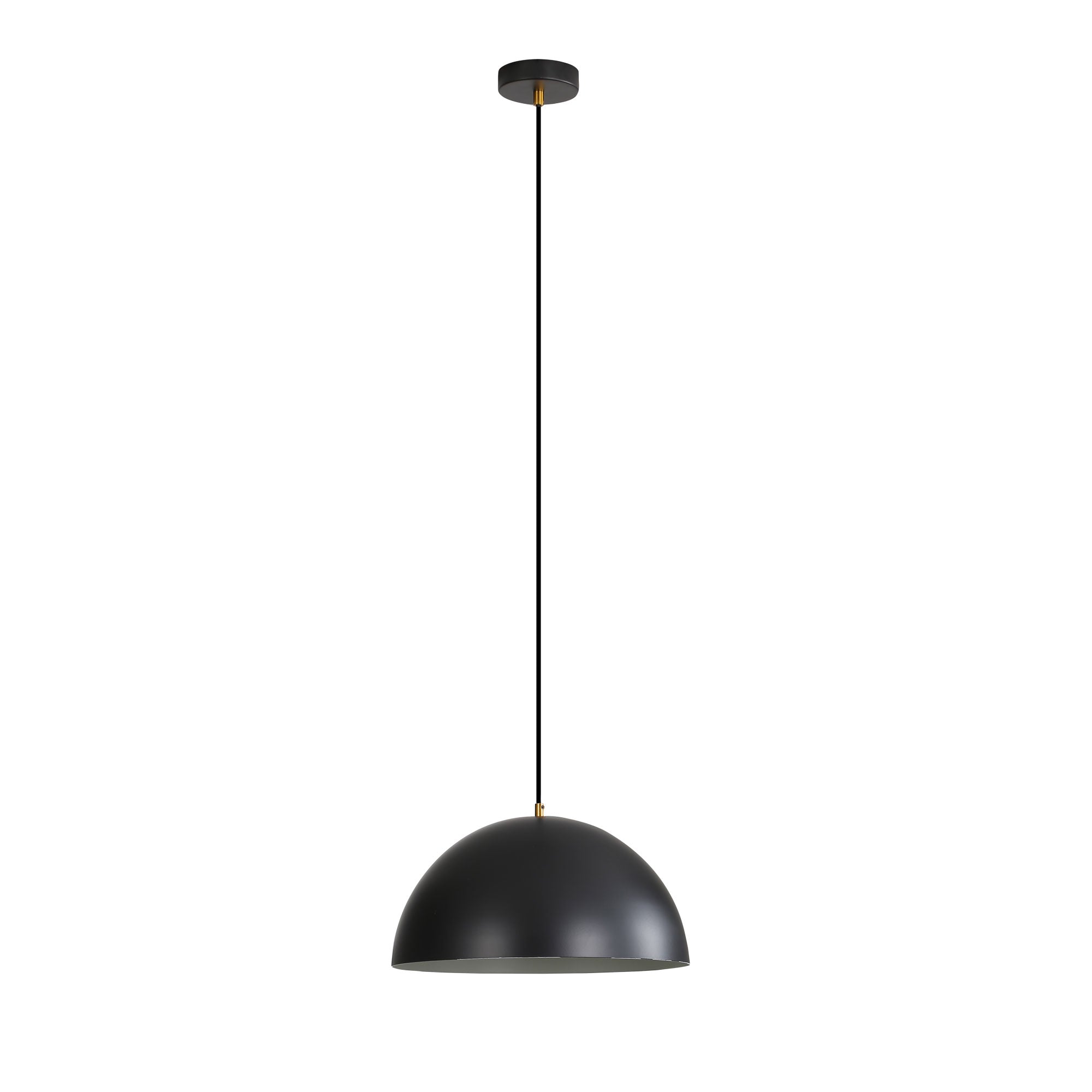 Lexi Metal Dome Pendant Light Black - OL64920/35BK